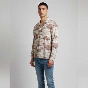 Kennington California Vintage Nature Scene Button Down Size Large